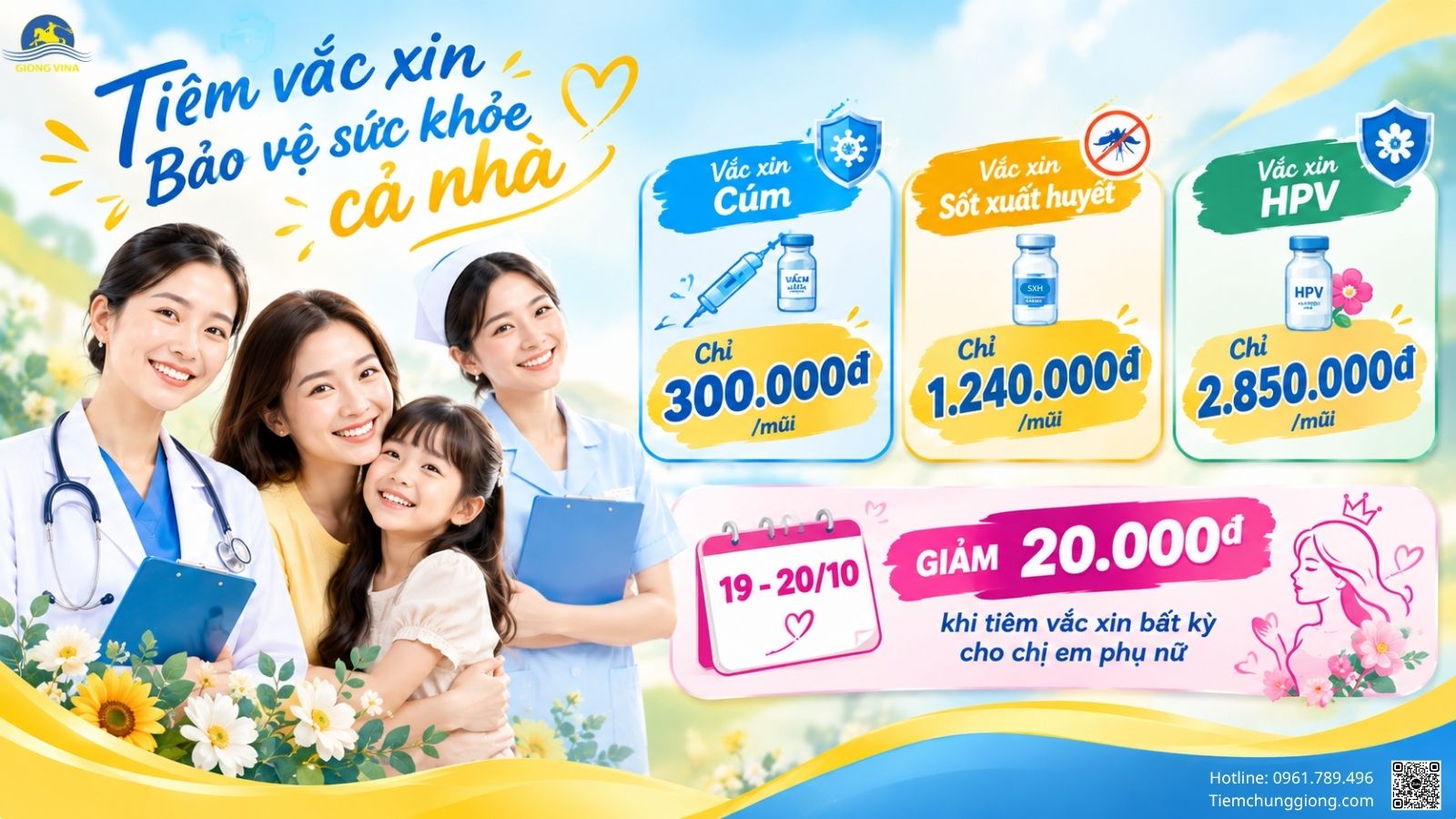 THÁNG 10 YÊU THƯƠNG, ƯU ĐÃI NGẬP TRÀN – TIÊM PHÒNG TIẾT KIỆM, AN TÂM CẢ NHÀ!