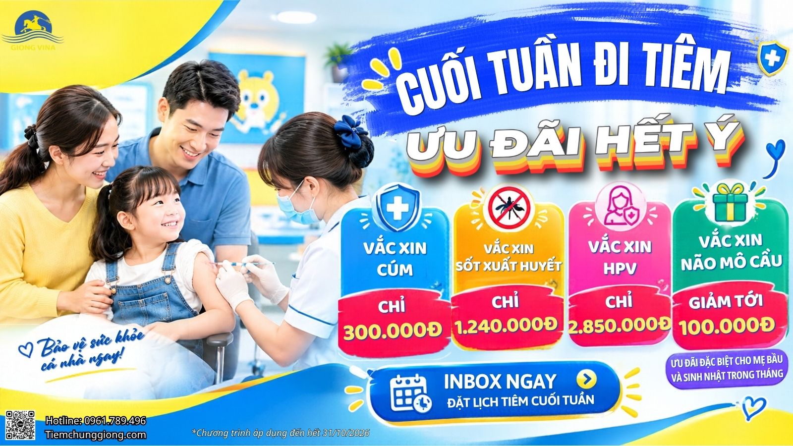 CÚM MÙA – NÃO MÔ CẦU – SỐT XUẤT HUYẾT: ĐỪNG ĐỢI BỆNH GÕ CỬA MỚI LO PHÒNG NGỪA!