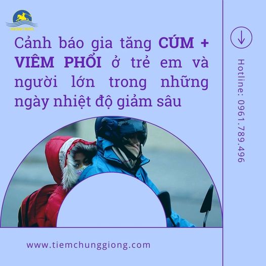 Cảnh báo gia tăng Cúm + Viêm phổi ở trẻ em và người lớn trong những ngày nhiệt độ giảm sâu