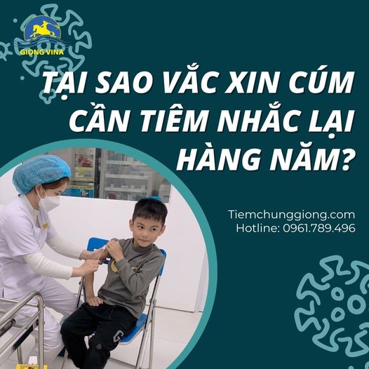 Tại sao vắc xin cúm cần tiêm nhắc lại hàng năm?