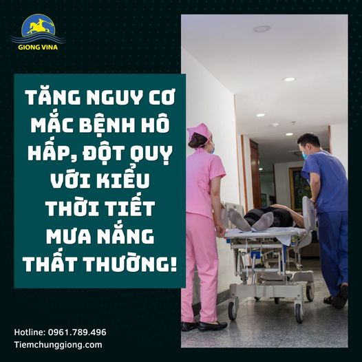 Tăng nguy cơ mắc bệnh hô hấp, đột quỵ với kiểu thời tiết mưa nắng thất thường!