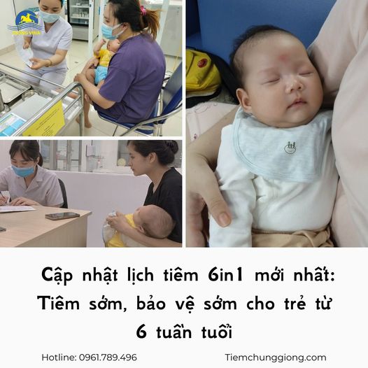 Cập nhật lịch tiêm 6in1 mới nhất: TIÊM SỚM, BẢO VỆ SỚM CHO TRẺ TỪ 6 TUẦN TUỔI