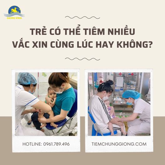 Trẻ có thể tiêm nhiều vắc xin cùng lúc hay không?