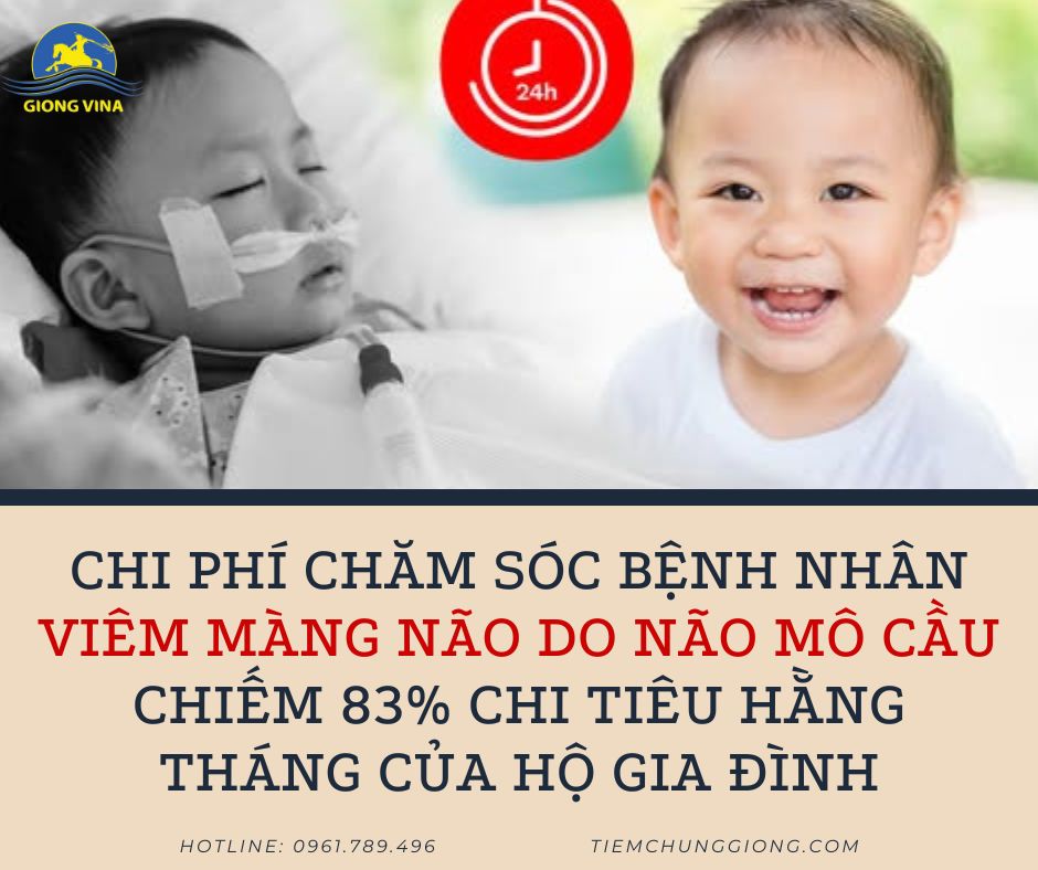 CHI PHÍ CHĂM SÓC BỆNH NHÂN VIÊM MÀNG NÃO DO NÃO MÔ CẦU CHIẾM 83% CHI TIÊU HẰNG THÁNG CỦA HỘ GIA ĐÌNH