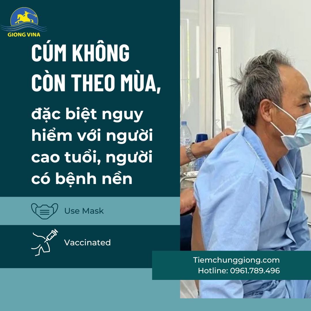 Cúm không còn theo mùa, đặc biệt nguy hiểm với người cao tuổi, người có bệnh nền