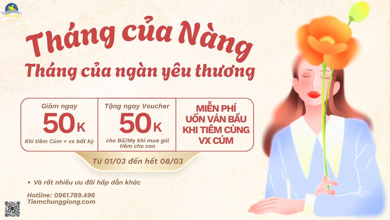 THÁNG 3 CỦA NÀNG – GIÓNG TẶNG NGÀN YÊU THƯƠNG
