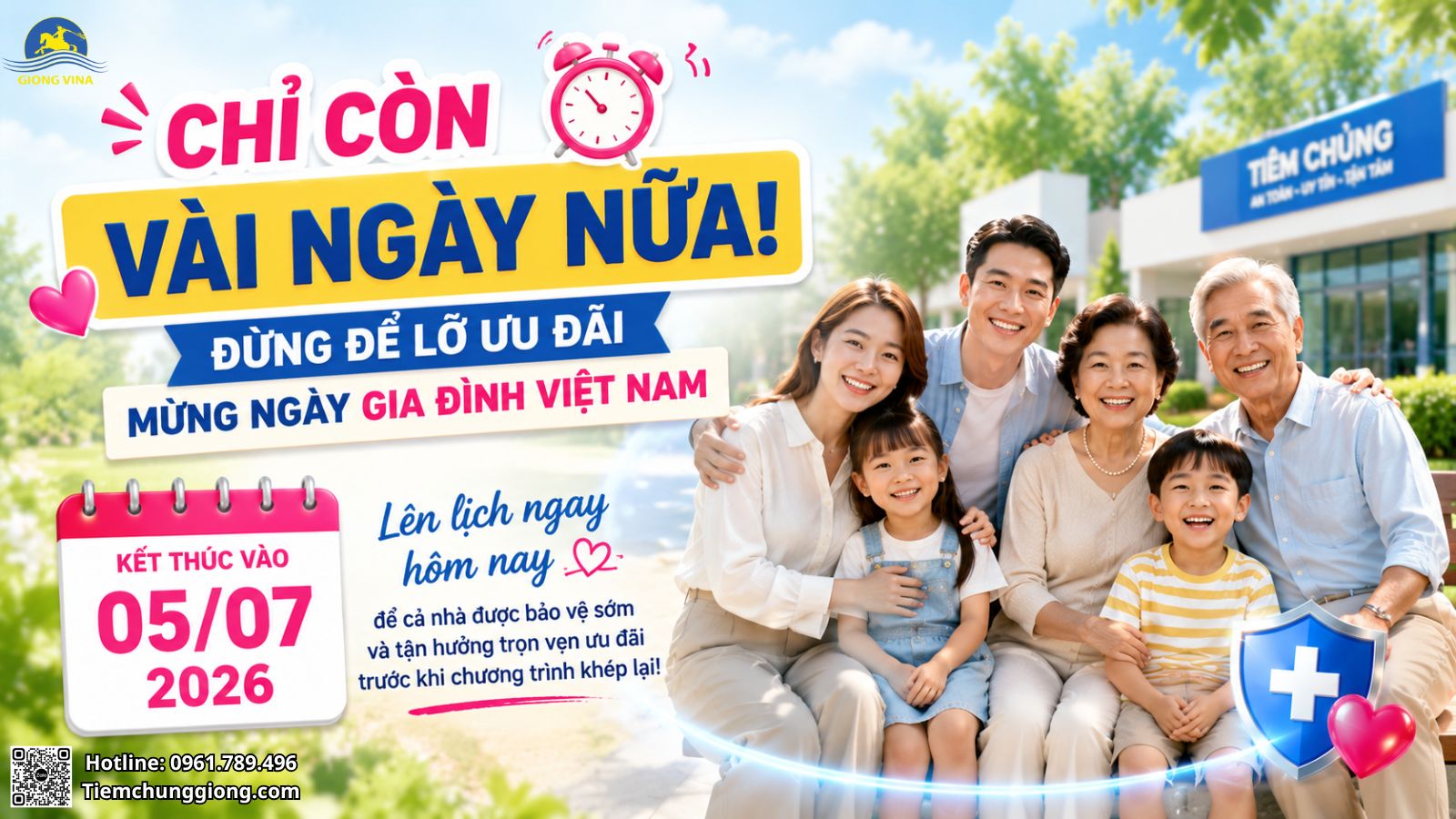 CHỈ CÒN VÀI NGÀY NỮA! ĐỪNG ĐỂ LỠ ƯU ĐÃI MỪNG NGÀY GIA ĐÌNH VIỆT NAM