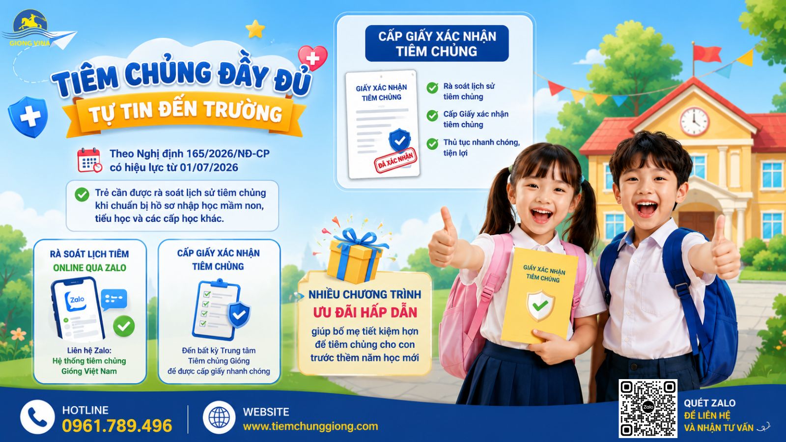 CHUẨN BỊ HỒ SƠ NHẬP HỌC CHO CON? ĐỪNG QUÊN KIỂM TRA LỊCH SỬ TIÊM CHỦNG!