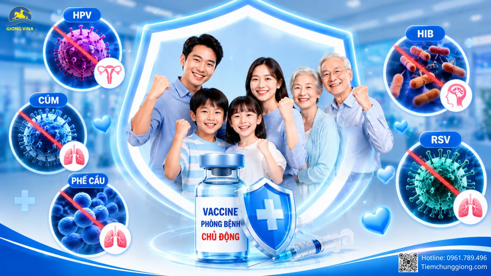 5 BỆNH TRUYỀN NHIỄM NGUY HIỂM CÓ THỂ CHỦ ĐỘNG PHÒNG NGỪA BẰNG VẮC XIN