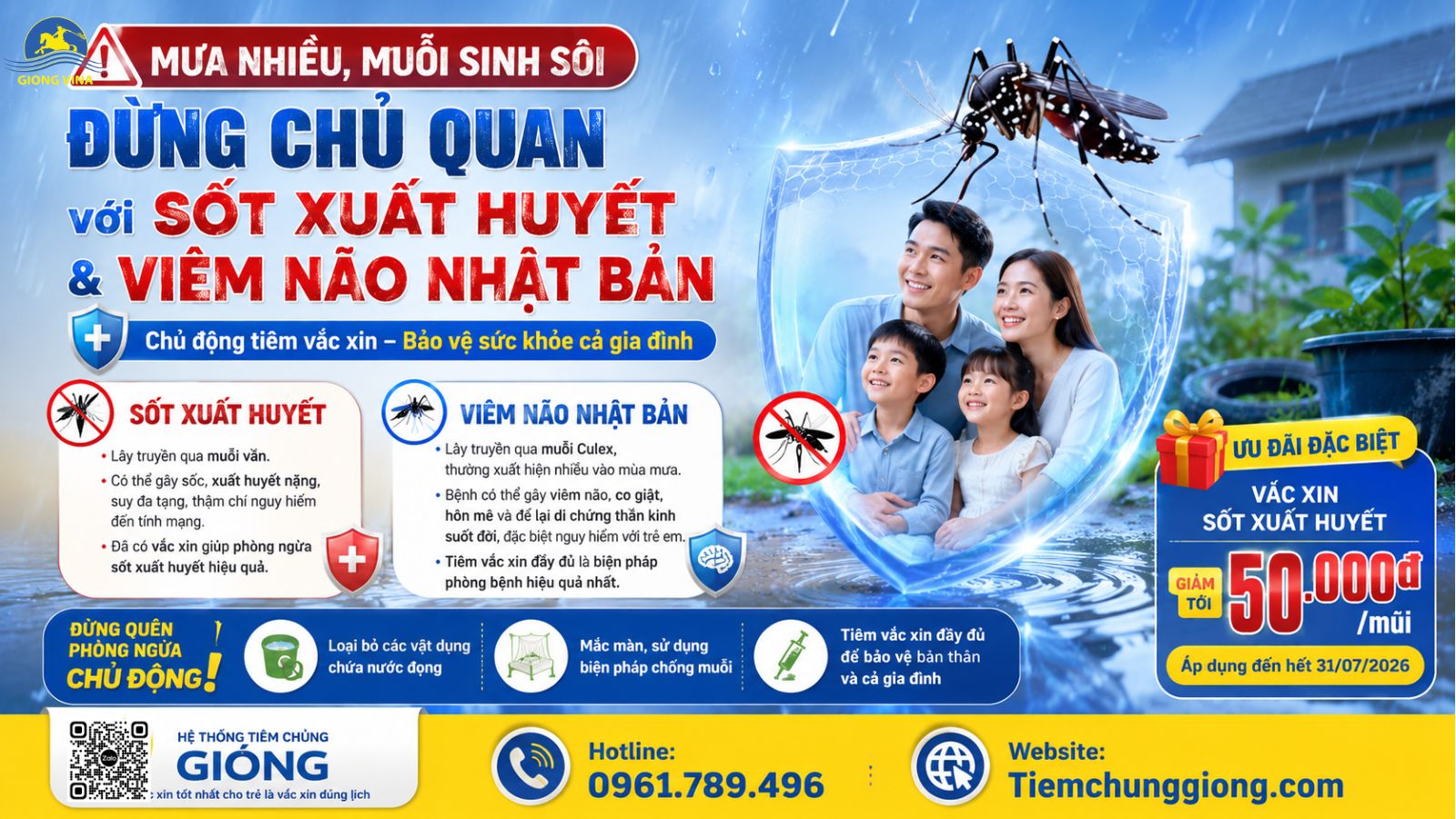 Sau mỗi cơn mưa là  muỗi vào mùa 