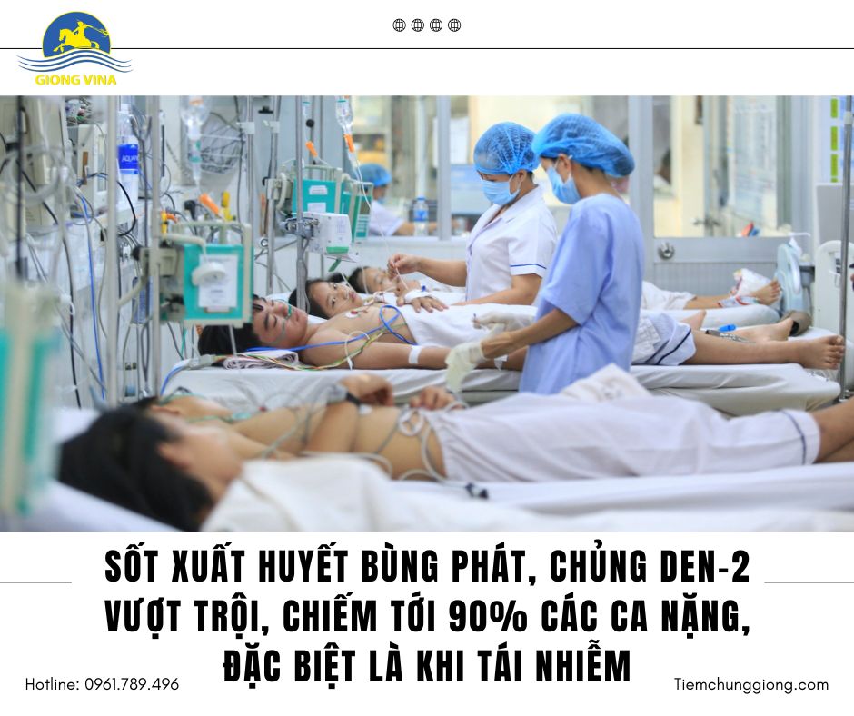 SỐT XUẤT HUYẾT BÙNG PHÁT, CHỦNG DEN-2 VƯỢT TRỘI, CHIẾM TỚI 90% CÁC CA NẶNG, ĐẶC BIỆT LÀ KHI TÁI NHIỄM