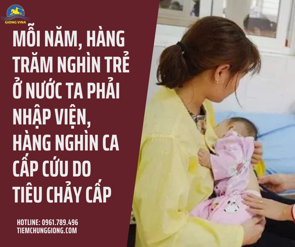 Mỗi năm, hàng trăm nghìn trẻ ở nước ta phải nhập viện, hàng nghìn ca cấp cứu do tiêu chảy cấp