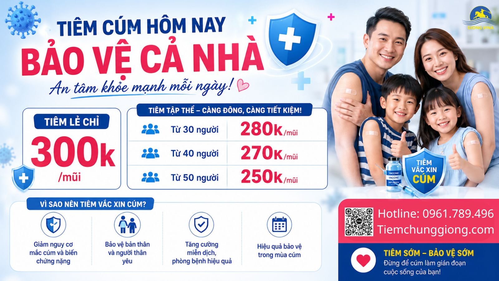 ĐỪNG ĐỢI ĐẾN KHI CÚM “GHÉ THĂM” MỚI ĐI TIÊM