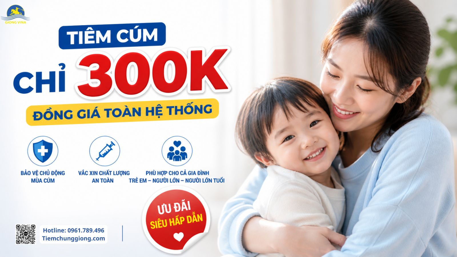[HOT] TIÊM CÚM CHỈ 300K – Giá tốt hiếm có, số lượng có hạn!