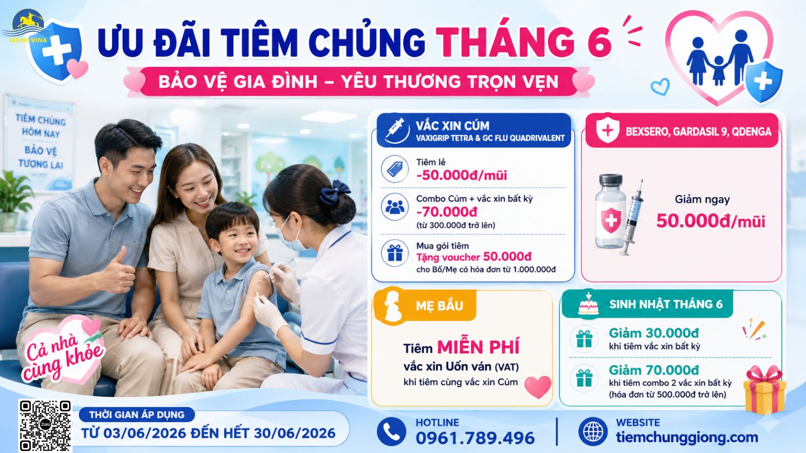 THÁNG 6 – ƯU ĐÃI HẤP DẪN, BẢO VỆ SỨC KHỎE CHO CẢ GIA ĐÌNH!