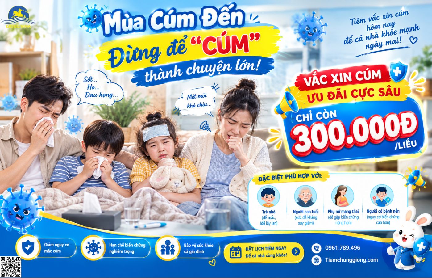 MÙA CÚM ĐẾN – ĐỪNG ĐỂ “CÚM” THÀNH CHUYỆN LỚN!
