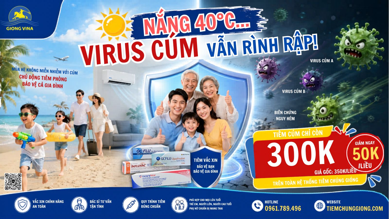 MÙA HÈ RỒI, CHẮC KHÔNG LO CÚM ĐÂU?